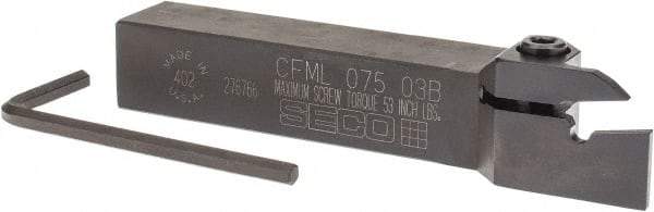 Seco - CFML, Left Hand Cut, 3/4" Shank Height x 3/4" Shank Width, Indexable Turning Toolholder - 4-1/2" OAL, LC..1603.. Insert Compatibility, Series Multi-Directional Turning (MDT) - Americas Industrial Supply