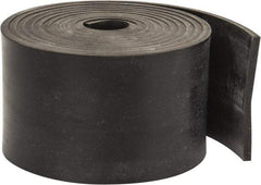 Made in USA - 1/8" Thick x 2" Wide x 60" Long, Plain Backed Neoprene Rubber Strip - Stock Length, 60 Shore A Durometer, 2,500 psi Tensile Strength, -40 to 225°F, Black - Americas Industrial Supply