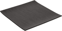 Made in USA - 12" Long, 12" Wide, 1/4" Thick, Neoprene Rubber Foam Sheet - 50 to 60 Durometer, Black, -40 to 225°F, 2,500 psi Tensile Strength, Plain Backing, Stock Length - Americas Industrial Supply