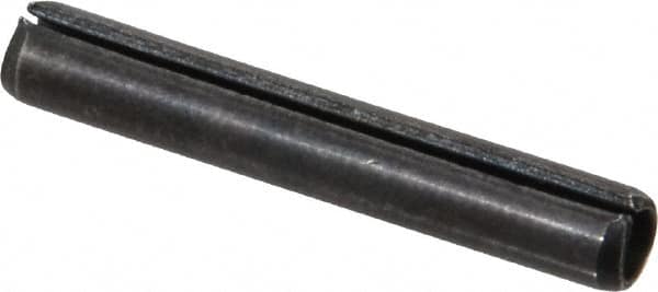 Value Collection - 5/32" Diam x 1" Long Slotted Spring Pin - Grade 1070-1090 Alloy Steel, Black Oxide Finish - Americas Industrial Supply