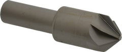 Made in USA - 3/4" Head Diam, 1/2" Shank Diam, 6 Flute 90° High Speed Steel Countersink - Americas Industrial Supply