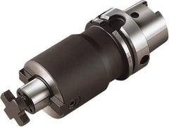 Seco - HSK63A Taper Shank 22mm Pilot Diam Shell Mill Holder - 1.968" Flange to Nose End Projection, 1.889" Nose Diam, Through-Spindle Coolant - Exact Industrial Supply