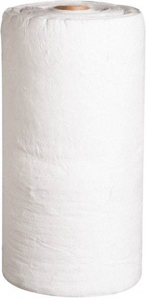 PRO-SAFE - 49 Gal Capacity per Package, Oil Only Roll - 150' Long x 30" Wide, White, Polypropylene - Americas Industrial Supply