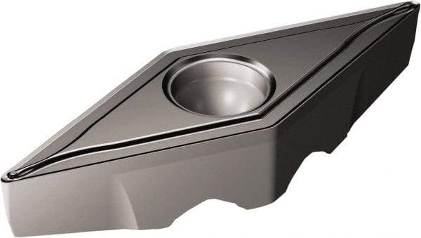 Sandvik Coromant - TRVB1304 F Grade 1105 Carbide Turning Insert - TiAlN Finish, 35° Diamond, 8mm Inscr Circle, 4.525mm Thick, 1/64" Corner Radius - Americas Industrial Supply