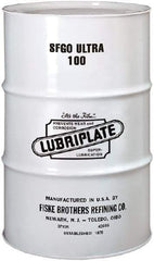 Lubriplate - 55 Gal Drum, ISO 100, SAE 40, Air Compressor Oil - 7°F to 385°, 556 Viscosity (SUS) at 100°F, 77 Viscosity (SUS) at 210°F - Americas Industrial Supply