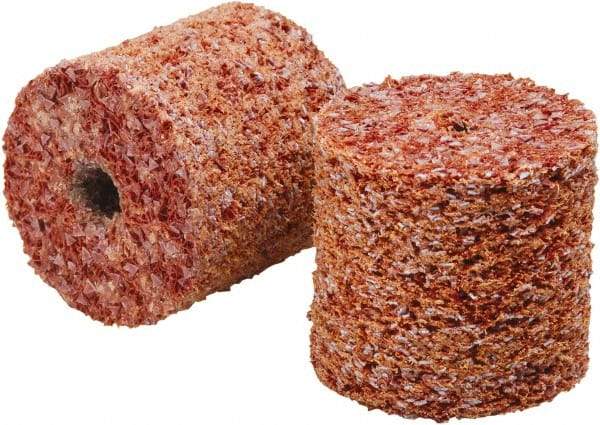 3M - 2" Diam, 1/4" Face Width, 1/4" Center Hole, Coarse Grade, Ceramic Deburring Wheel - Unitized, Hard Density 7 Grade - Americas Industrial Supply