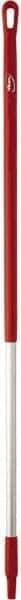 Vikan - 51 x 1-1/4" Aluminum Squeegee Handle - European Threaded Connection, Red - Americas Industrial Supply