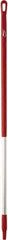 Vikan - 51 x 1-1/4" Aluminum Squeegee Handle - European Threaded Connection, Red - Americas Industrial Supply