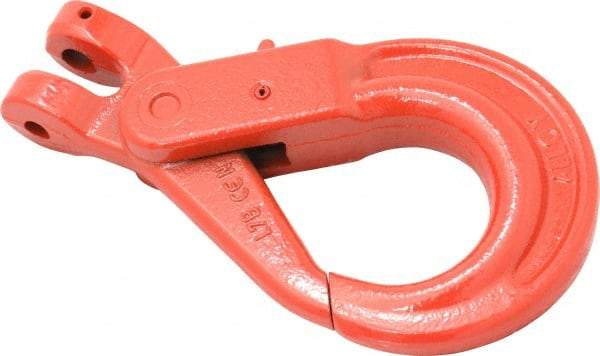 Pewag - 3/8 Inch Chain Diameter, Grade 80 Clevis Hook - 7,100 Lbs. Load Capacity, 15/32 Inch Inside Diameter, 15/32 Inch Pin Diameter, 1-31/32 Inch Hook Throat, 1-49/64 Inch Hook Width - Americas Industrial Supply