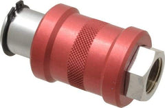 Legris - 3/8" Pipe, FNPT x FNPT, Nickel Plated Brass Standard Slide Valve - 230 Max psi, Anodized Aluminum Sleeve - Americas Industrial Supply