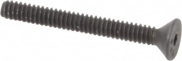 Value Collection - #4-40 UNC Hex Socket Drive, 82° Flat Screw - Alloy Steel, Black Oxide Finish, Fully Threaded, 1" OAL - Americas Industrial Supply