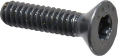 Camcar - #4-40 UNC Torx Plus Drive, 82° Flat Screw - Alloy Steel, Black Oxide Finish, Fully Threaded, 1/2" OAL - Americas Industrial Supply