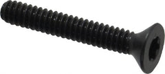 Camcar - #4-40 UNC Torx Plus Drive, 82° Flat Screw - Alloy Steel, Black Oxide Finish, Fully Threaded, 3/4" OAL - Americas Industrial Supply