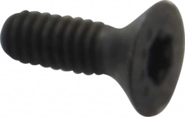 Camcar - #5-40 UNC Torx Plus Drive, 82° Flat Screw - Alloy Steel, Black Oxide Finish, Fully Threaded, 3/8" OAL - Americas Industrial Supply