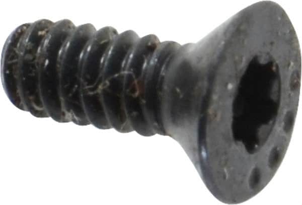 Camcar - #6-32 UNC Torx Plus Drive, 82° Flat Screw - Alloy Steel, Black Oxide Finish, Fully Threaded, 3/8" OAL - Americas Industrial Supply