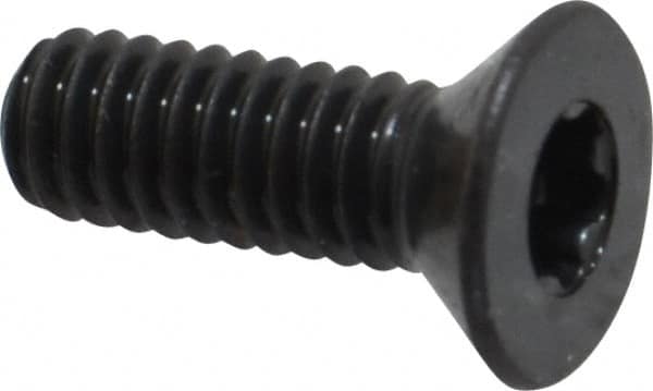 Camcar - #8-32 UNC Torx Plus Drive, 82° Flat Screw - Alloy Steel, Black Oxide Finish, Fully Threaded, 1/2" OAL - Americas Industrial Supply