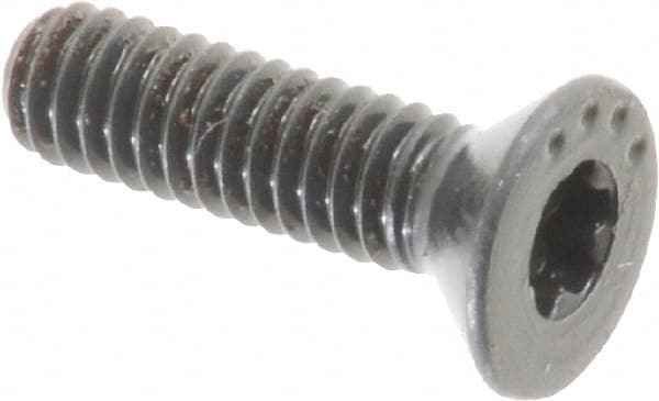 Camcar - #8-32 UNC Torx Plus Drive, 82° Flat Screw - Alloy Steel, Black Oxide Finish, Fully Threaded, 5/8" OAL - Americas Industrial Supply
