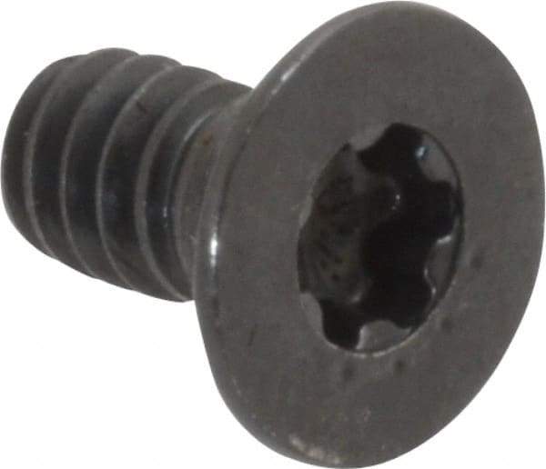 Camcar - #10-24 UNC Torx Plus Drive, 82° Flat Screw - Alloy Steel, Black Oxide Finish, Fully Threaded, 3/8" OAL - Americas Industrial Supply