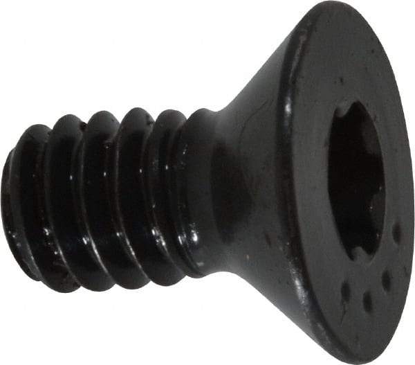 Camcar - 1/4-20 UNC Torx Plus Drive, 82° Flat Screw - Alloy Steel, Black Oxide Finish, Fully Threaded, 1/2" OAL - Americas Industrial Supply