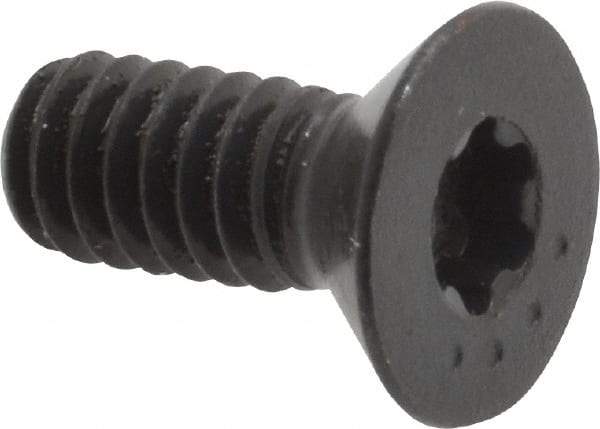 Camcar - 1/4-20 UNC Torx Plus Drive, 82° Flat Screw - Alloy Steel, Black Oxide Finish, Fully Threaded, 5/8" OAL - Americas Industrial Supply