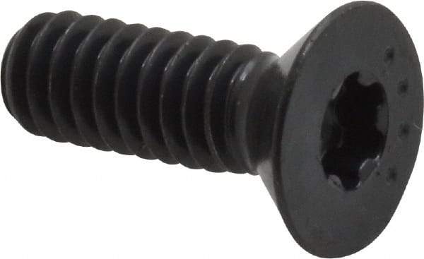 Camcar - 1/4-20 UNC Torx Plus Drive, 82° Flat Screw - Alloy Steel, Black Oxide Finish, Fully Threaded, 3/4" OAL - Americas Industrial Supply