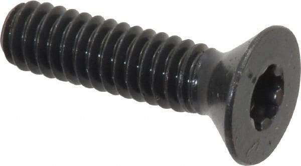Camcar - 1/4-20 UNC Torx Plus Drive, 82° Flat Screw - Alloy Steel, Black Oxide Finish, Fully Threaded, 1" OAL - Americas Industrial Supply