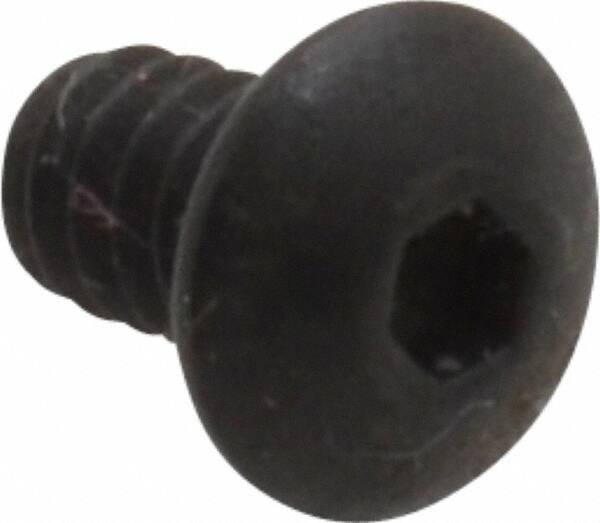 Value Collection - #4-40 UNC Hex Socket Drive, Button Screw - Alloy Steel, Black Oxide Finish, Fully Threaded, 3/16" Length Under Head - Americas Industrial Supply