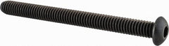 Value Collection - 5/16-18 UNC Hex Socket Drive, Button Screw - Alloy Steel, Black Oxide Finish, Fully Threaded, 3-1/2" Length Under Head - Americas Industrial Supply