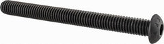 Value Collection - 3/8-16 UNC Hex Socket Drive, Button Screw - Alloy Steel, Black Oxide Finish, Fully Threaded, 4" Length Under Head - Americas Industrial Supply