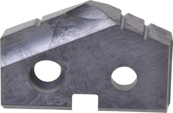 Allied Machine and Engineering - 27/32" Diam x 5/32" Thick, Seat Code 1, 132° Included Angle Spade Drill Insert - TiAlN Coated, Carbide, Grade K20, Series T-A - Americas Industrial Supply