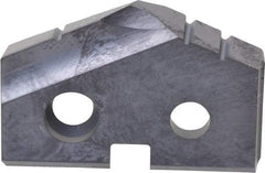 Allied Machine and Engineering - 27/32" Diam x 5/32" Thick, Seat Code 1, 132° Included Angle Spade Drill Insert - TiAlN Coated, Carbide, Grade K20, Series T-A - Americas Industrial Supply