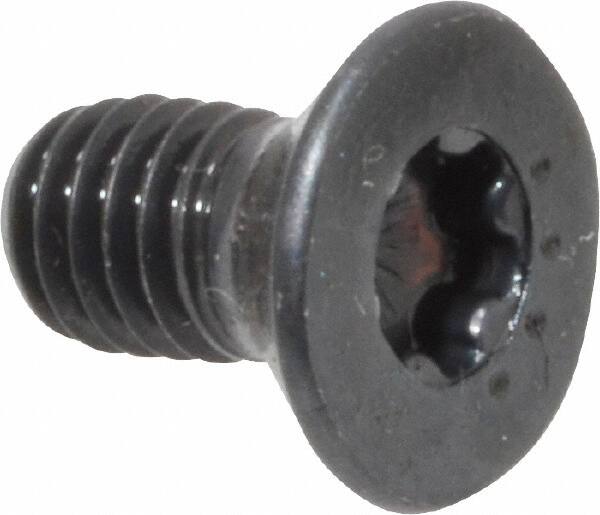 Camcar - #10-32 UNF Torx Plus Drive, 82° Flat Screw - Alloy Steel, Black Oxide Finish, Fully Threaded, 3/8" OAL - Americas Industrial Supply