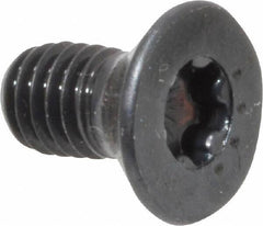 Camcar - #10-32 UNF Torx Plus Drive, 82° Flat Screw - Alloy Steel, Black Oxide Finish, Fully Threaded, 3/8" OAL - Americas Industrial Supply