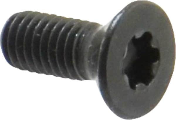Camcar - #10-32 UNF Torx Plus Drive, 82° Flat Screw - Alloy Steel, Black Oxide Finish, Fully Threaded, 1/2" OAL - Americas Industrial Supply