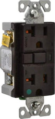 Cooper Wiring Devices - 1 Phase, 5-20R NEMA, 125 VAC, 20 Amp, Self Grounding, GFCI Receptacle - 2 Pole, Back and Side Wiring, Tamper Resistant, Hospital Grade - Americas Industrial Supply