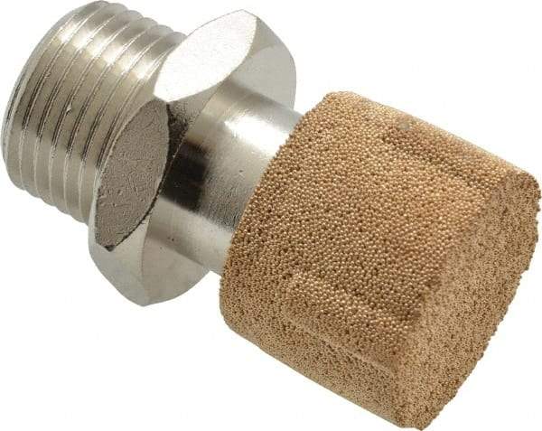 Legris - 3/8 NPT, 20.5mm OAL, Muffler - 175 Max psi, 36 CFM, 84 Decibel Rating, Polyethylene - Americas Industrial Supply