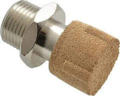 Legris - 3/8 NPT, 20.5mm OAL, Muffler - 175 Max psi, 36 CFM, 84 Decibel Rating, Polyethylene - Americas Industrial Supply