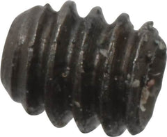 Made in USA - #2-56 UNC, 3/32" Length Under Head, Cup Point Set Screw - Grade 8 Alloy Steel, 0.035" Key - Americas Industrial Supply