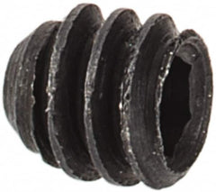 Made in USA - #3-48 UNC, 3/32" Length Under Head, Cup Point Set Screw - Grade 8 Alloy Steel, 0.05" Key - Americas Industrial Supply