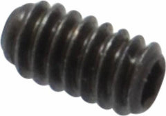 Made in USA - #3-48 UNC, 3/16" Length Under Head, Cup Point Set Screw - Grade 8 Alloy Steel, 0.05" Key - Americas Industrial Supply