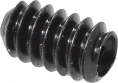 Made in USA - #4-40 UNC, 3/16" Length Under Head, Cup Point Set Screw - Grade 8 Alloy Steel, 0.05" Key - Americas Industrial Supply