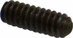 Made in USA - #4-40 UNC, 5/16" Length Under Head, Cup Point Set Screw - Grade 8 Alloy Steel, 0.05" Key - Americas Industrial Supply