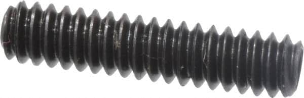 Made in USA - #4-40 UNC, 1/2" Length Under Head, Cup Point Set Screw - Grade 8 Alloy Steel, 0.05" Key - Americas Industrial Supply