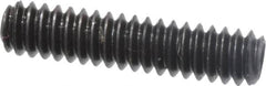 Made in USA - #4-40 UNC, 1/2" Length Under Head, Cup Point Set Screw - Grade 8 Alloy Steel, 0.05" Key - Americas Industrial Supply
