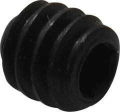 Made in USA - #5-40 UNC, 1/8" Length Under Head, Cup Point Set Screw - Grade 8 Alloy Steel, 1/16" Key - Americas Industrial Supply