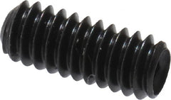 Made in USA - #5-40 UNC, 5/16" Length Under Head, Cup Point Set Screw - Grade 8 Alloy Steel, 1/16" Key - Americas Industrial Supply