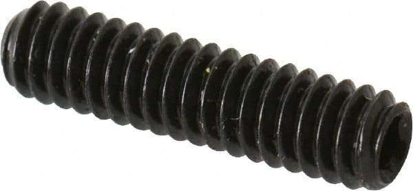 Made in USA - #5-40 UNC, 1/2" Length Under Head, Cup Point Set Screw - Grade 8 Alloy Steel, 1/16" Key - Americas Industrial Supply