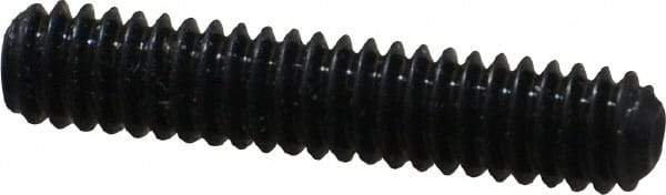 Made in USA - #5-40 UNC, 5/8" Length Under Head, Cup Point Set Screw - Grade 8 Alloy Steel, 1/16" Key - Americas Industrial Supply