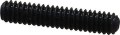 Made in USA - #5-40 UNC, 5/8" Length Under Head, Cup Point Set Screw - Grade 8 Alloy Steel, 1/16" Key - Americas Industrial Supply