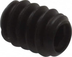 Made in USA - #6-32 UNC, 3/16" Length Under Head, Cup Point Set Screw - Grade 8 Alloy Steel, 1/16" Key - Americas Industrial Supply
